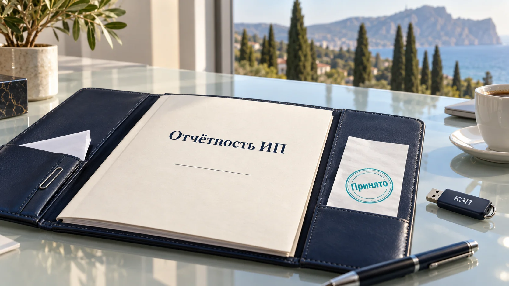 Отчётность ИП, отметка о приёме и электронная подпись