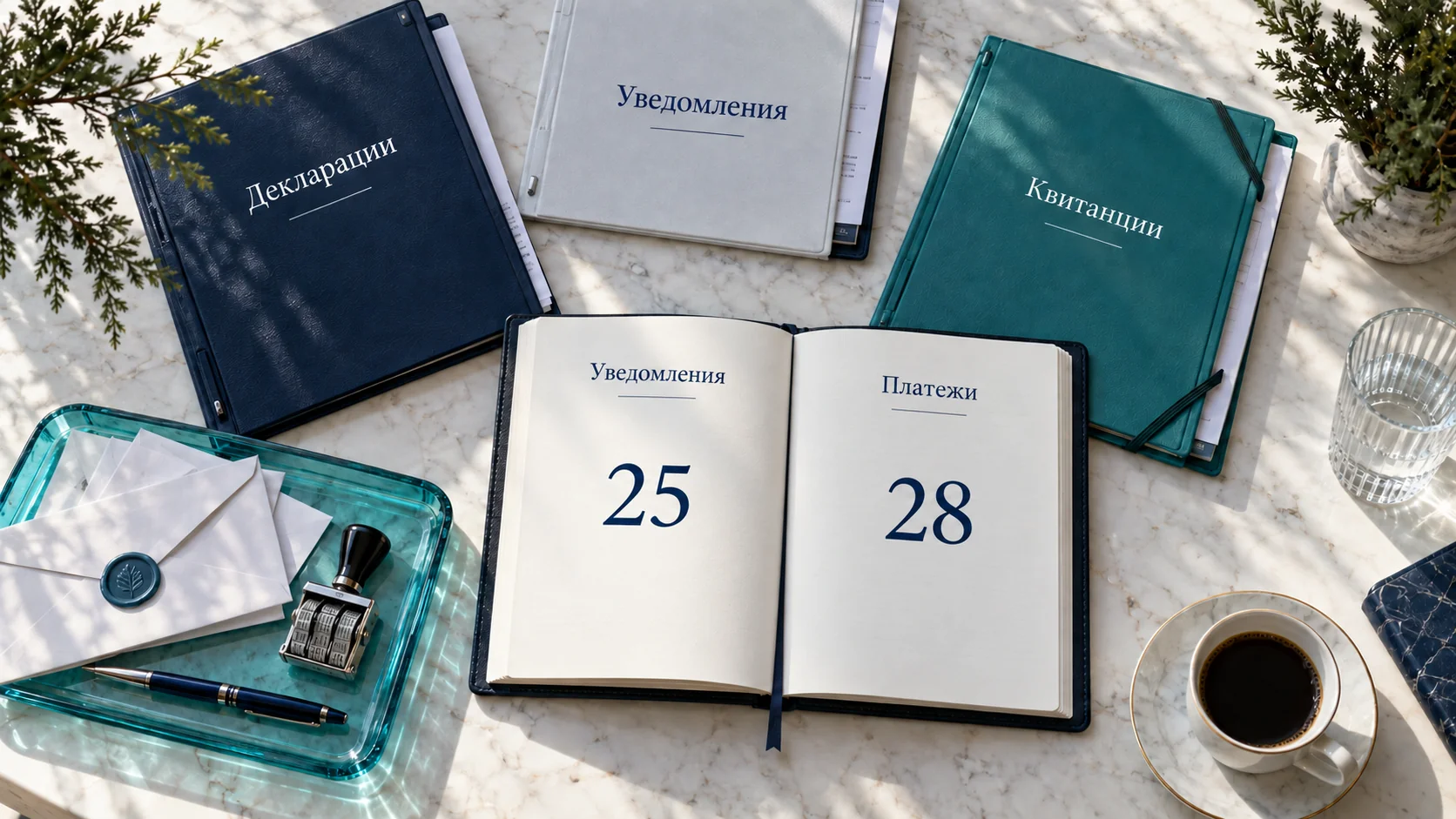 Декларации, уведомления и квитанции по налоговой отчётности