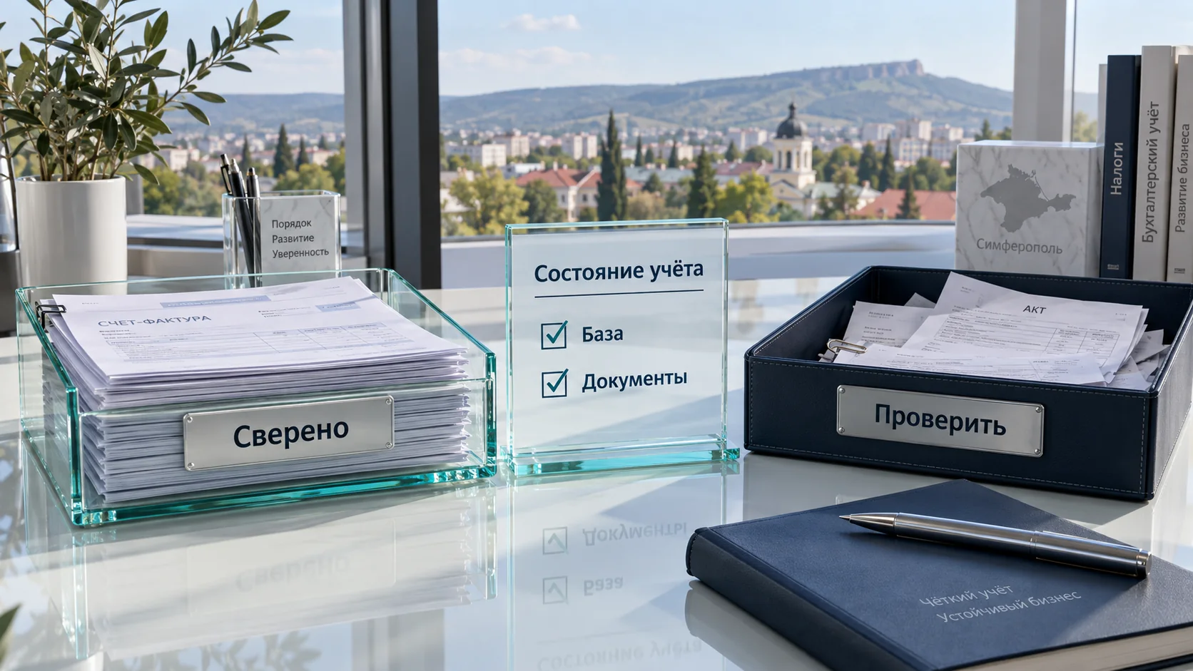 Состояние учёта: сверено и требует проверки