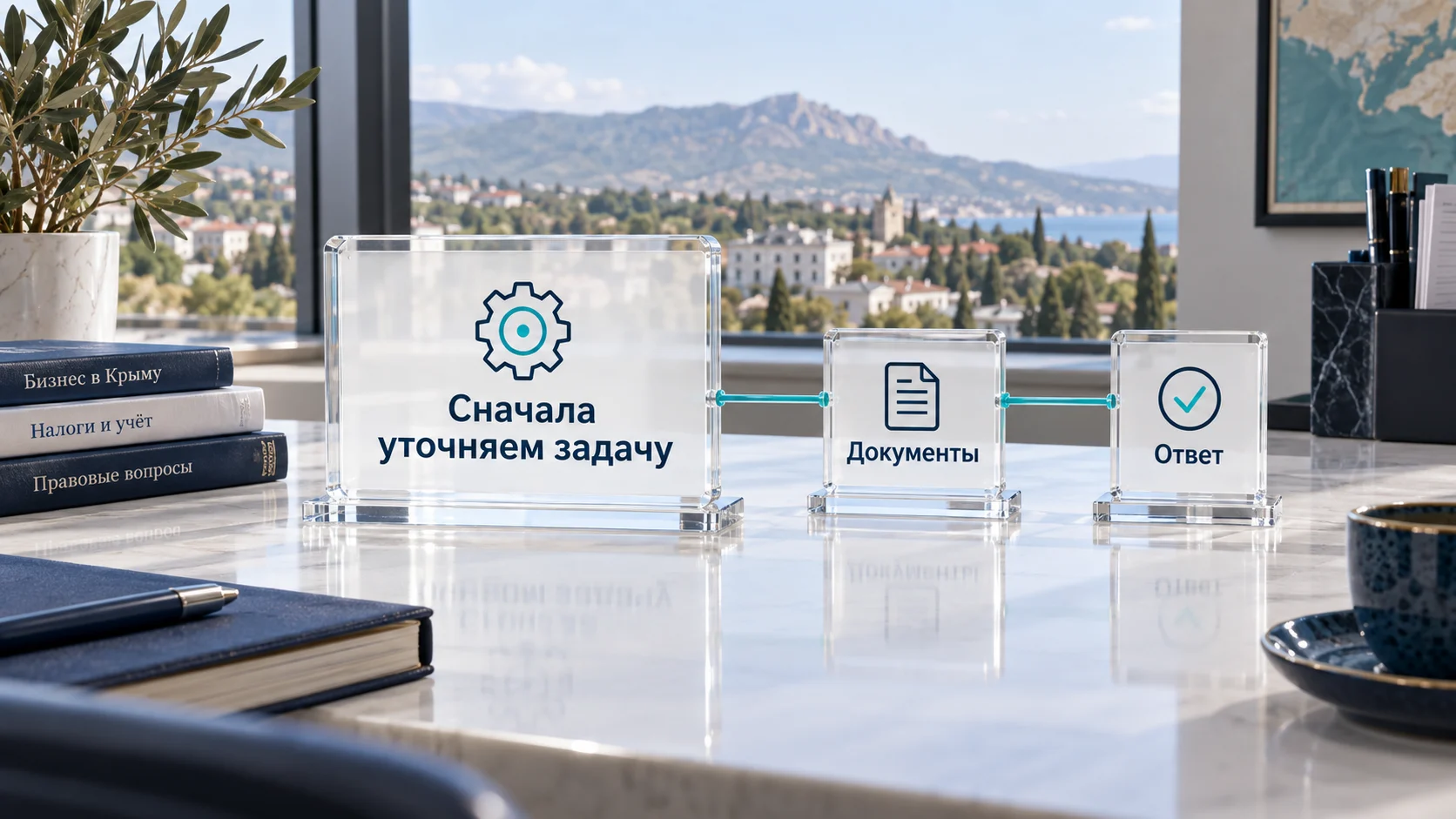 Этапы консультации: задача, документы, ответ
