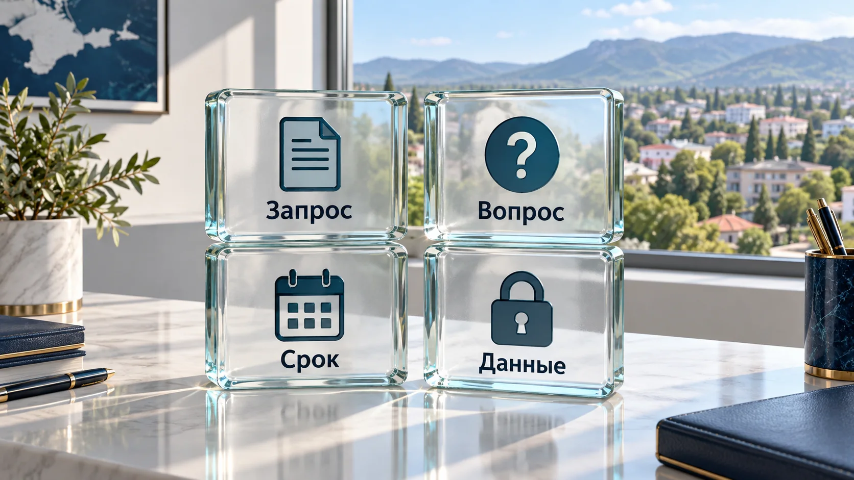 Четыре исходных пункта: запрос, вопрос, срок и данные