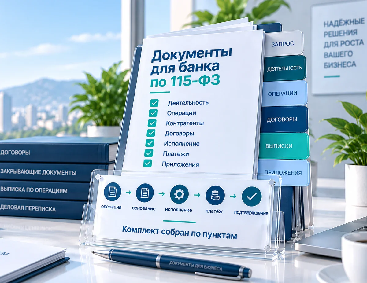 Документы для банка по 115-ФЗ