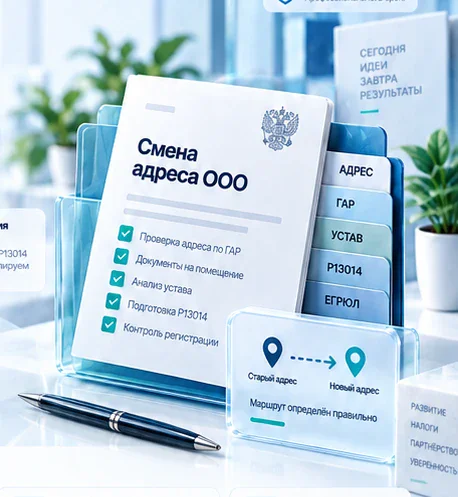 Смена юридического адреса ООО
