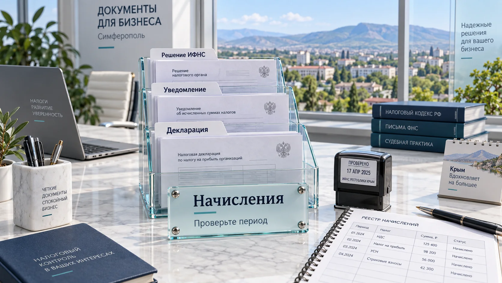 Начисления: декларация, уведомление и решение ИФНС